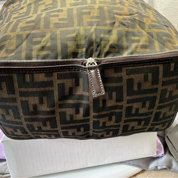 Fendi Packable FF Logo Tote Bag – Brown Zucca Canvas + Zip Pouch | COA Included - Picture 5 of 12